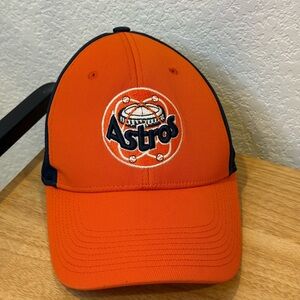 Astros Retro Design Nike Black and Orange Cap